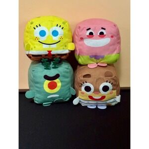 SpongeBob SquarePants Arcade1Up Cube Plush Patrick Plankton Sandy Rare Full Set